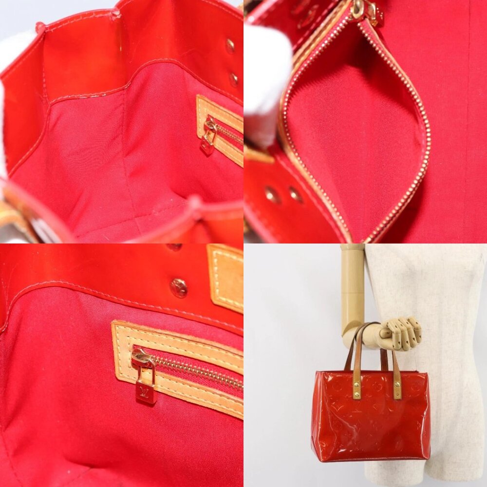 LOUIS VUITTON Monogram Vernis Reade PM Hand Bag Red Rouge M91088 LV Auth ep12416 - Picture 15 of 15
